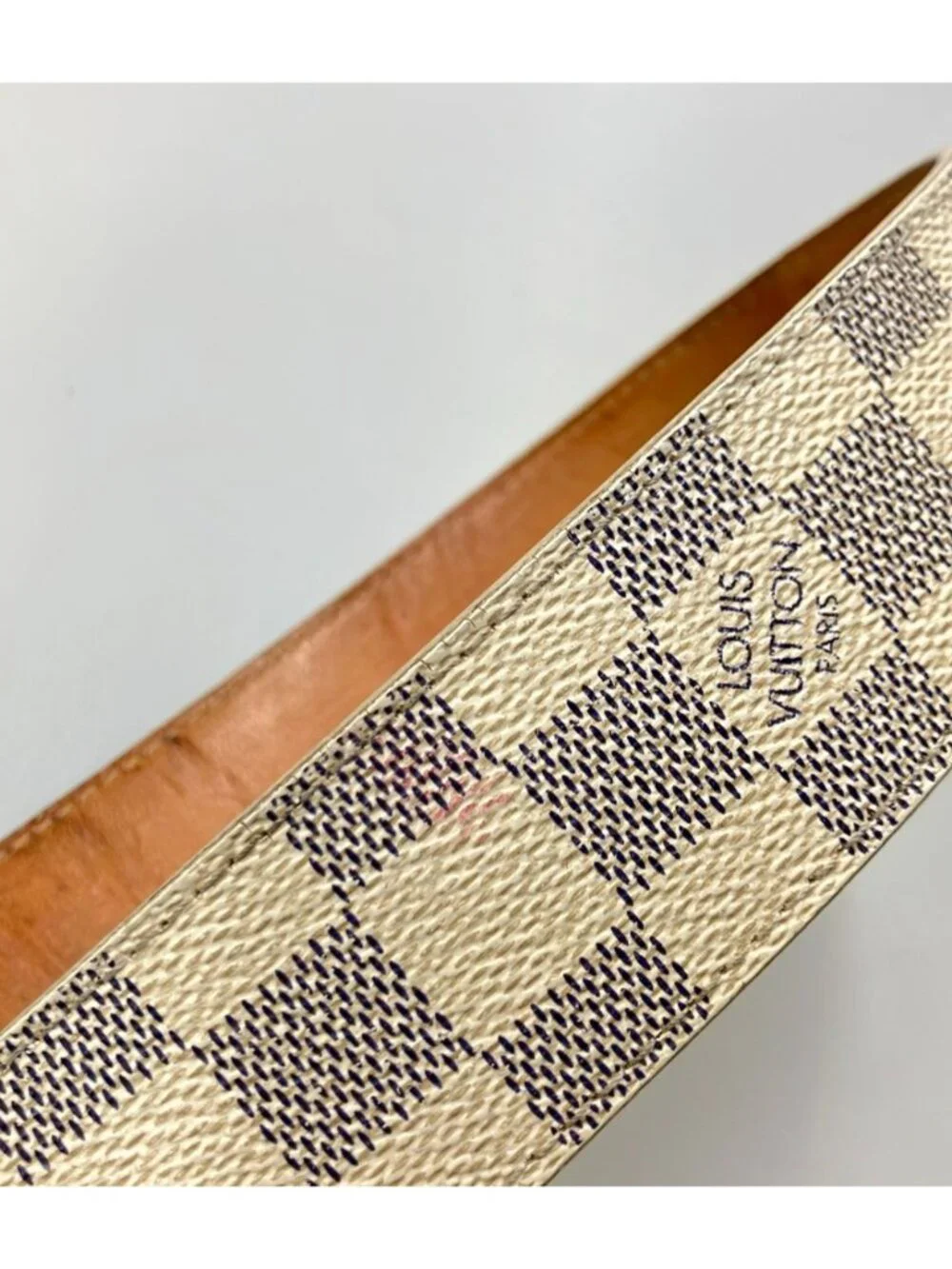 Louis Vuitton Belt Pochette Ceinture Damier Azur